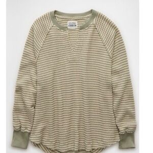 AE BIG HUG NOTCH WAFFLE KNIT